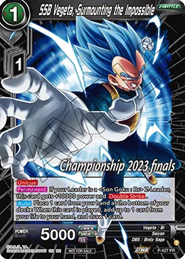 P-427 SSB Vegeta, Surmounting the Impossible (Promo)