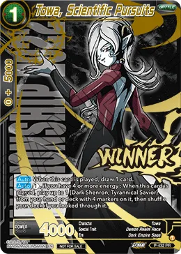 P-432 Towa, Scientific Pursuits (Promo)