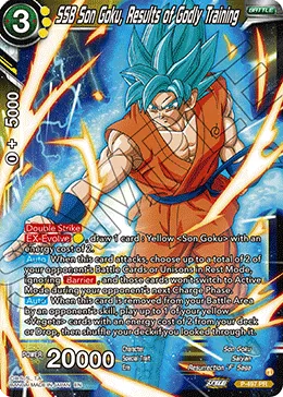 P-497 SSB Son Goku, Results of Godly Training