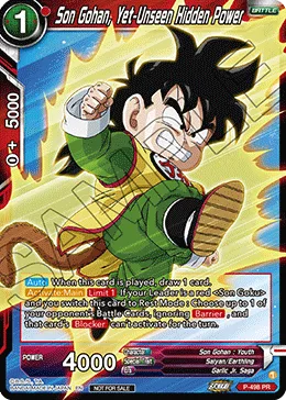 P-498 Son Gohan, Yet-Unseen Hidden Power