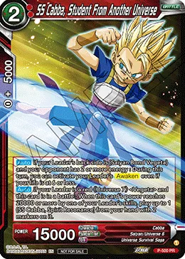 P-500 SS Cabba, Student From Another Universe