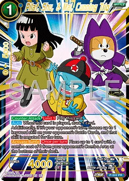 P-502 Pilaf, Shu, & Mai, Cunning Trio (Promo)
