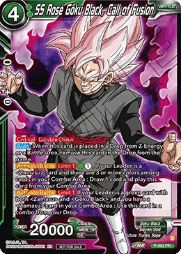 P-563 SS Rose Goku Black, Call of Fusion