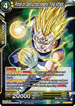 P-565 Prince of Destruction Vegeta, Final Attack