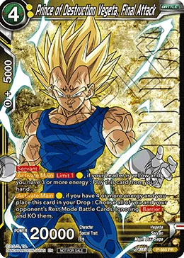P-565 Prince of Destruction Vegeta, Final Attack (Promo)