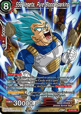 P-575 SSB Vegeta, Pure-Blood Sparking
