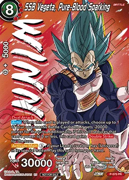 P-575 SSB Vegeta, Pure-Blood Sparking (Promo)