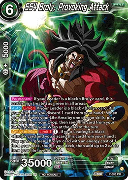 P-586 SS4 Broly, Provoking Attack