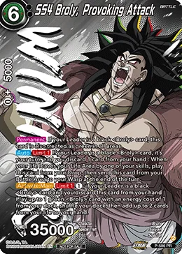 P-586 SS4 Broly, Provoking Attack (Promo)