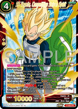 P-593 SS Vegeta, Competitive Saiyan Spirit (Promo)