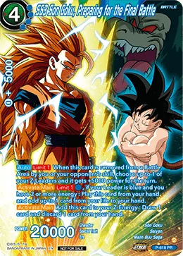 P-618 SS3 Son Goku, Preparing for the Final Battle (Promo)
