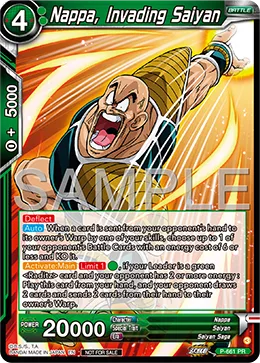 P-661 Nappa, Invading Saiyan