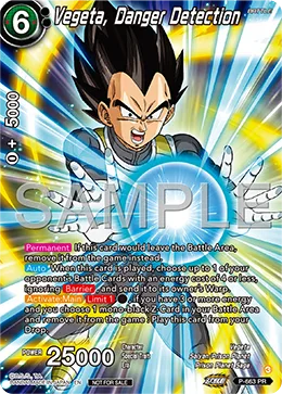 P-663 Vegeta, Danger Detection (Promo)