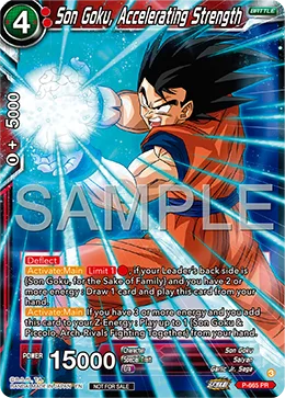 P-665 Son Goku, Accelerating Strength