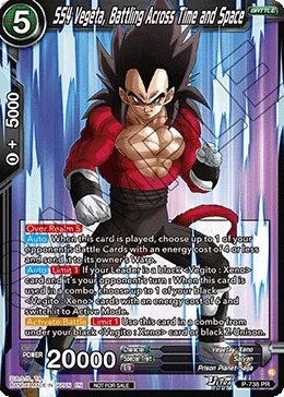 P-738 SS4 Vegeta, Battling Across Time and Space