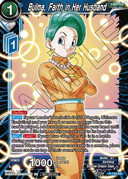 P-743 Bulma, Faith in Her Husband