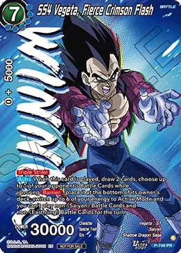 P-746 SS4 Vegeta, Fierce Crimson Flash (Promo)