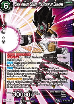 P-751 Black Masked Saiyan, The Power of Darkness