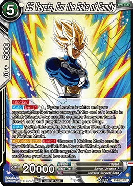 P-762 SS Vegeta, For the Sake of Family
