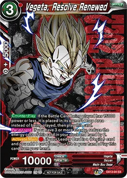 EX13-04 Vegeta, Resolve Renewed (Promo)