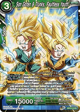 EX13-15 Son Goten & Trunks, Faultless Youth