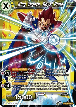 EX13-22 King Vegeta, Royal Pride