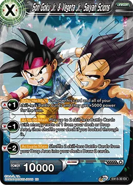 EX13-30 Son Goku Jr. & Vegeta Jr., Saiyan Scions