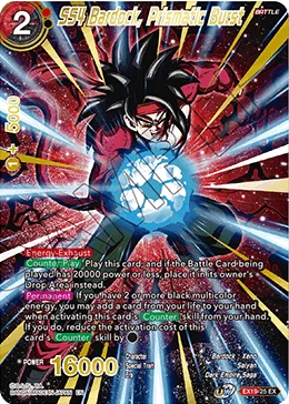 EX19-25 SS4 Bardock, Prismatic Burst
