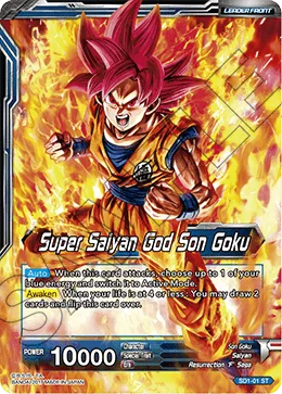 SD1-01 Super Saiyan God Son Goku