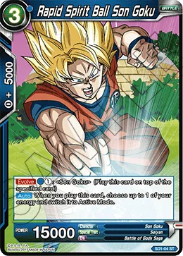 SD1-04 Rapid Spirit Ball Son Goku