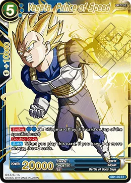 SD1-05 Vegeta, Prince of Speed