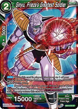SD13-03 Ginyu, Frieza's Greatest Soldier