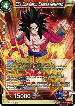 SD17-04 SS4 Son Goku, Senses Returned