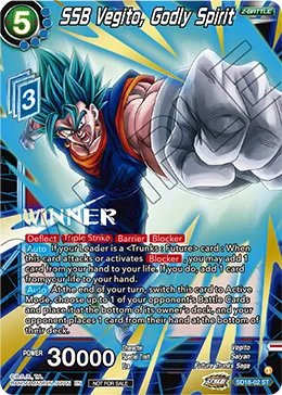 SD18-02 SSB Vegito, Godly Spirit (Alt art)