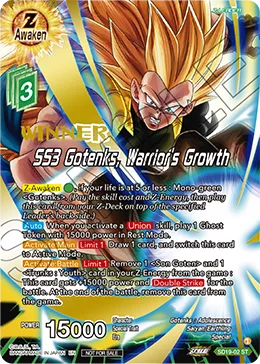 SD19-02 SS3 Gotenks, Warrior's Growth (Alt art)