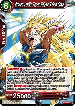 SD2-02 Broken Limits Super Saiyan 3 Son Goku (Promo)