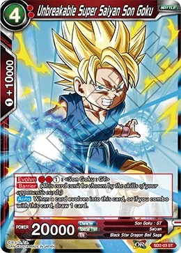 SD2-03 Unbreakable Super Saiyan Son Goku