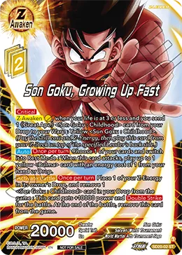 SD20-02 Son Goku, Growing Up Fast (Alt art)