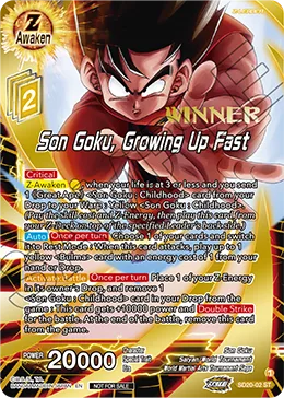 SD20-02 Son Goku, Growing Up Fast (Alt art)