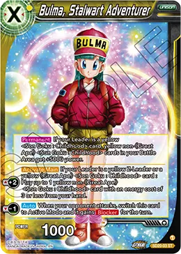 SD20-03 Bulma, Stalwart Adventurer