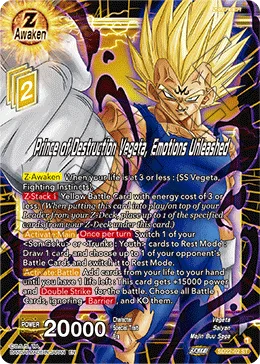 SD22-02 Prince of Destruction Vegeta, Emotions Unleashed