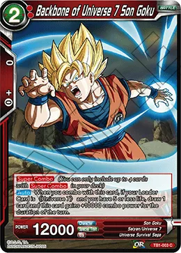 TB1-003 Backbone of Universe 7 Son Goku