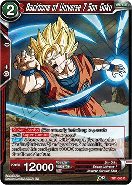 TB1-003 Backbone of Universe 7 Son Goku (Promo)