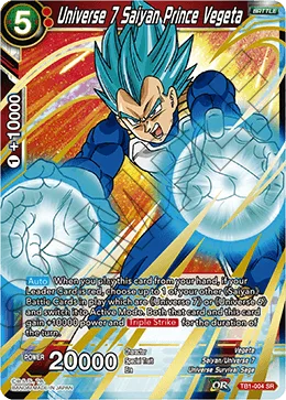 TB1-004 Universe 7 Saiyan Prince Vegeta