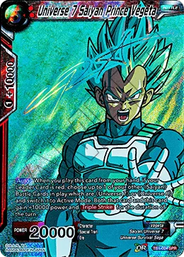 TB1-004 Universe 7 Saiyan Prince Vegeta (SPR)