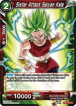 TB1-016 Sister Attack Saiyan Kale