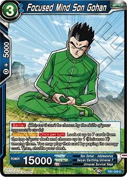 TB1-029 Focused Mind Son Gohan