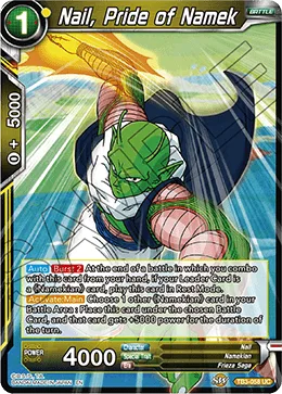 TB3-058 Nail, Pride of Namek