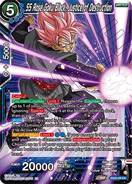 EX22-08 SS Rose Goku Black, Justice of Destruction